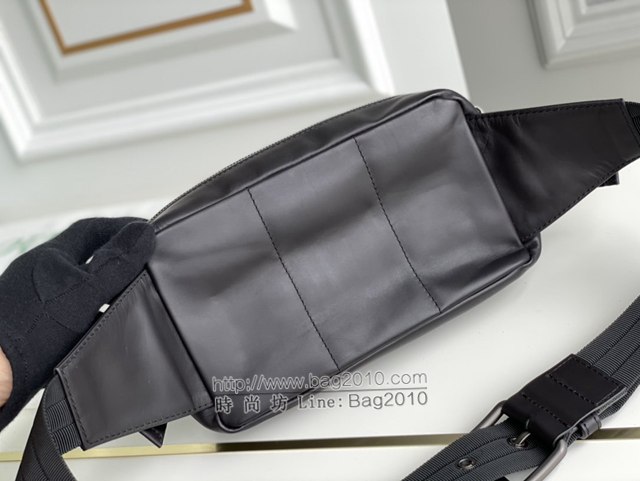 Bottega veneta高端男包 98030 寶緹嘉專櫃款腰包 BV經典款胎牛皮手工編織男士腰包挎包  gxz1357